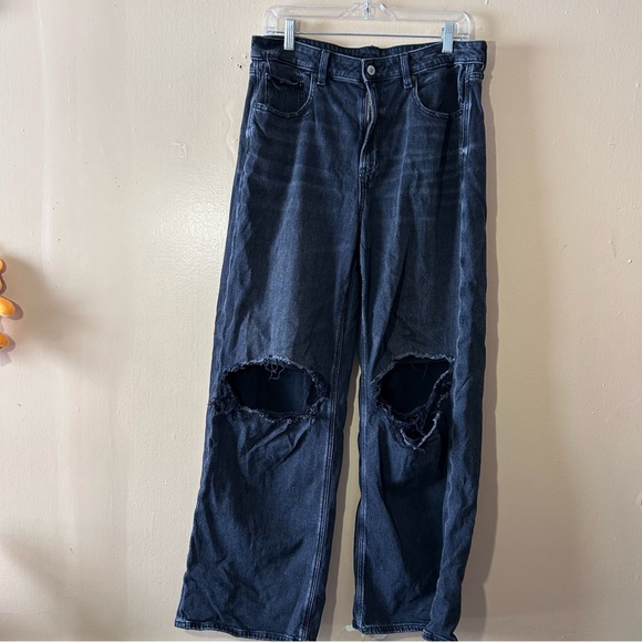American Eagle Outfitters Denim - American Eagle Outfitters Dark Blue Flare Jeans